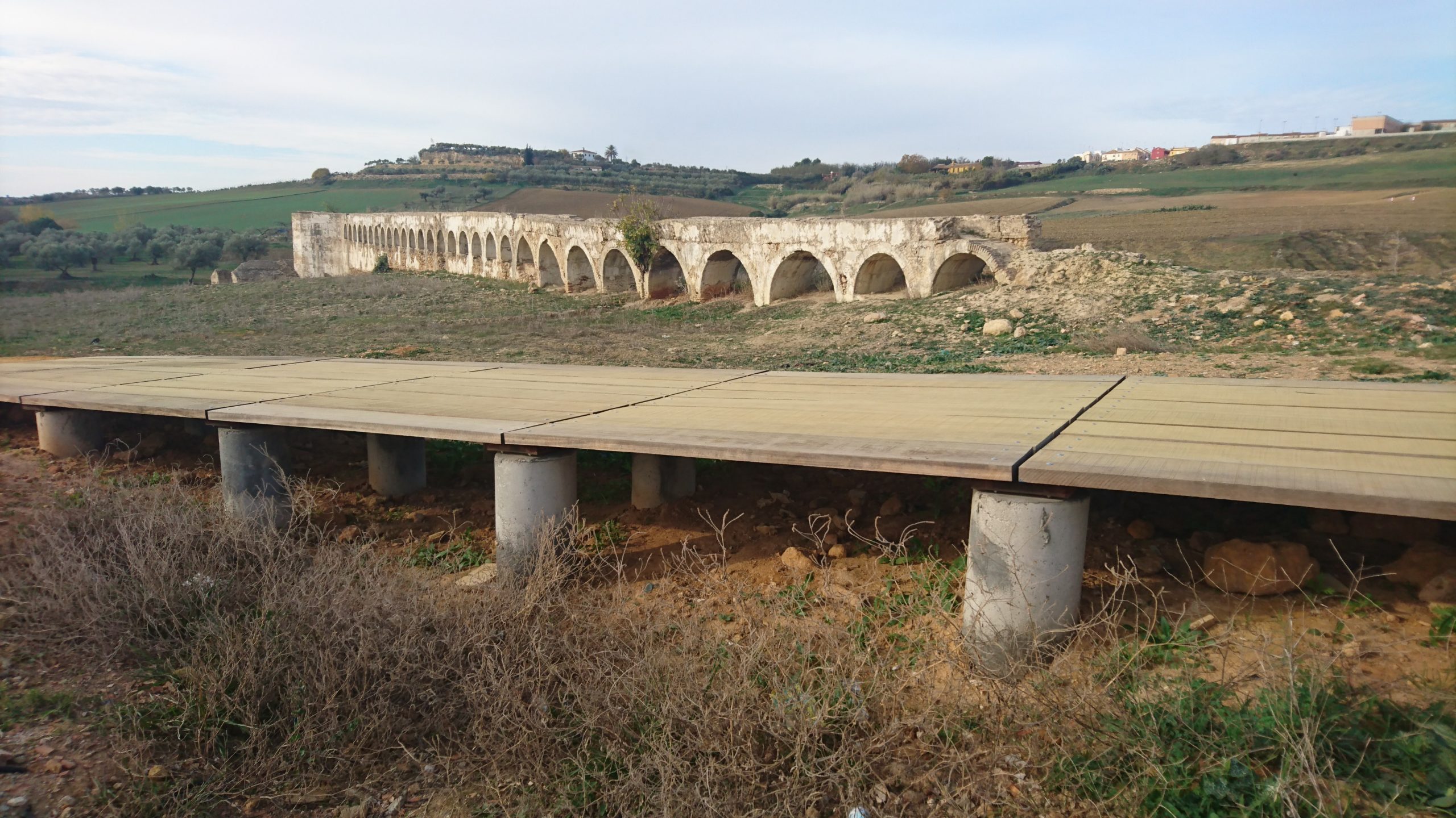 Obra civil camino arroyo de los molinos Sevilla praes 5